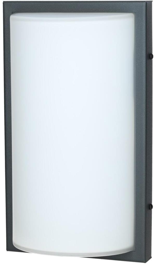 LCD Außenwandleuchte, mit Bewegungsmelder, LED 13 Watt, 3000K, graphit/edelstahl (039LEDSEN)