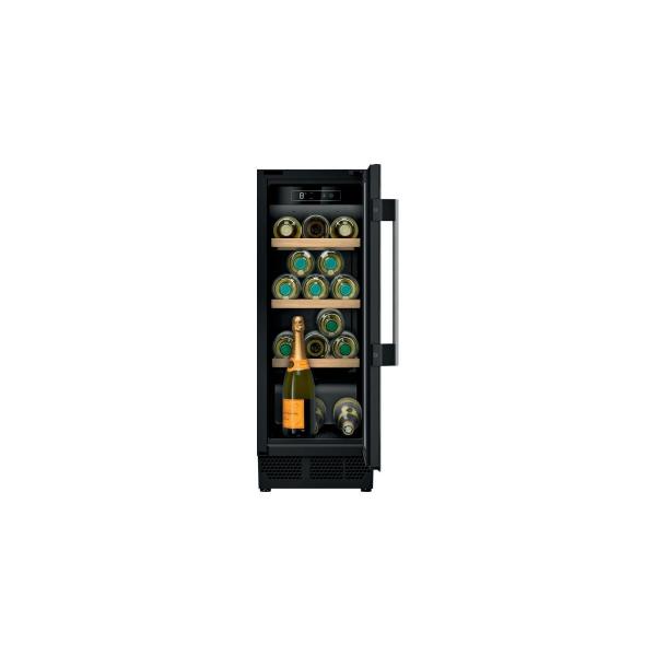 ARDEBO.de Neff KU9202HF0 N70 Einbau Weintemperierschrank, unterbaufähig, 30cm breit, 21 Standartweinflaschen, LED Licht, schwarz