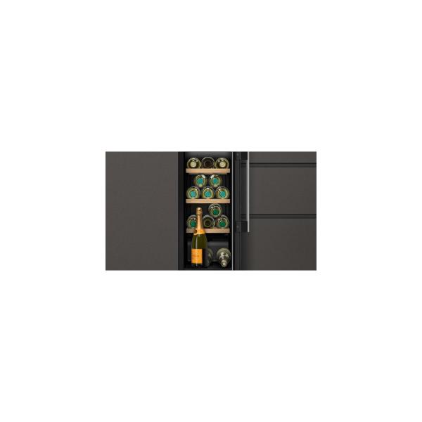 Neff KU9202HF0 N70 Einbau Weintemperierschrank, unterbaufähig, 30cm breit, 21 Standartweinflaschen, LED Licht, schwarz