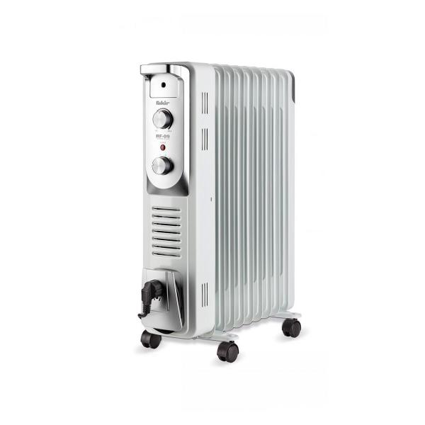 ARDEBO.de Fakir RF-09 Turbo Plus Ölradiator, 2400W, 4 Heizstufen, perlgrau (8634007)