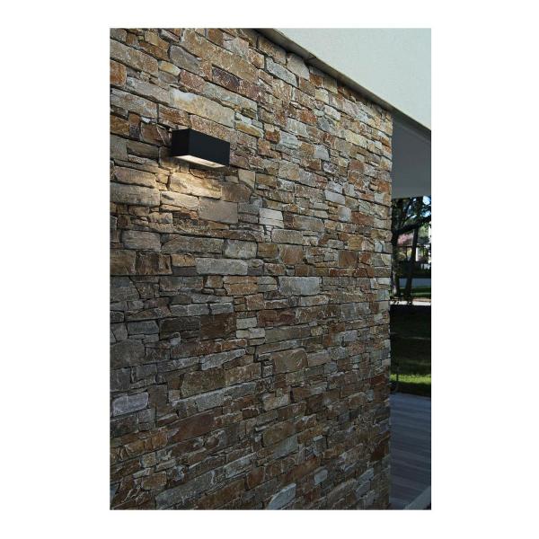 SLV Outdoor Wandleuchte Eckig BOX UP/DOWN, QT-DE12, IP44, 80W, R7s, anthrazit (232485)