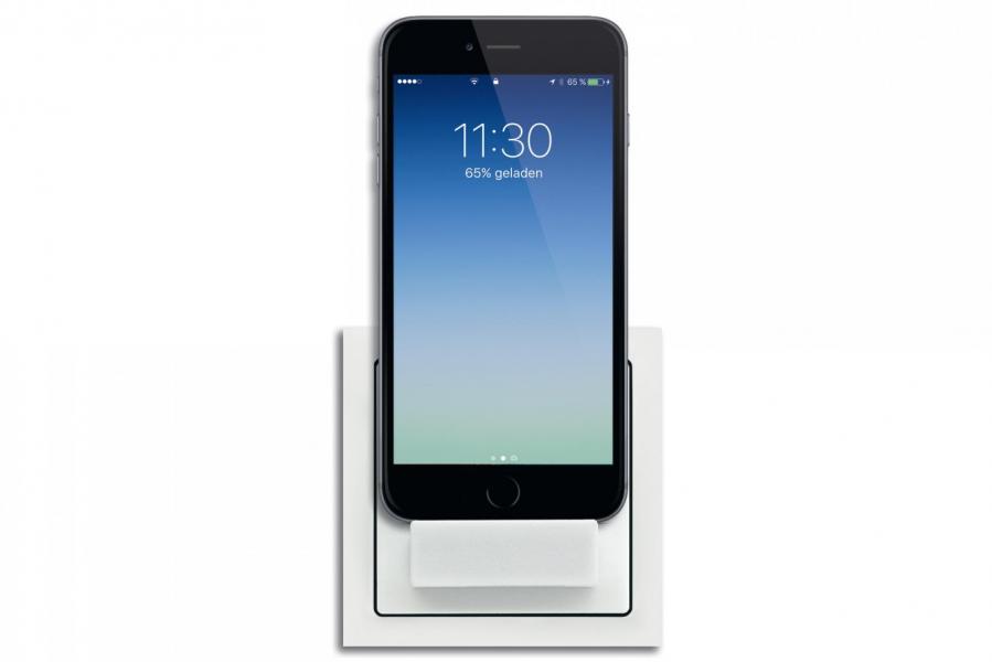 Busch-Jaeger 6480-84 Busch-powerDock Komplettset mit Lightning Anschluss, future linear, studioweiß (2CKA006400A0044)