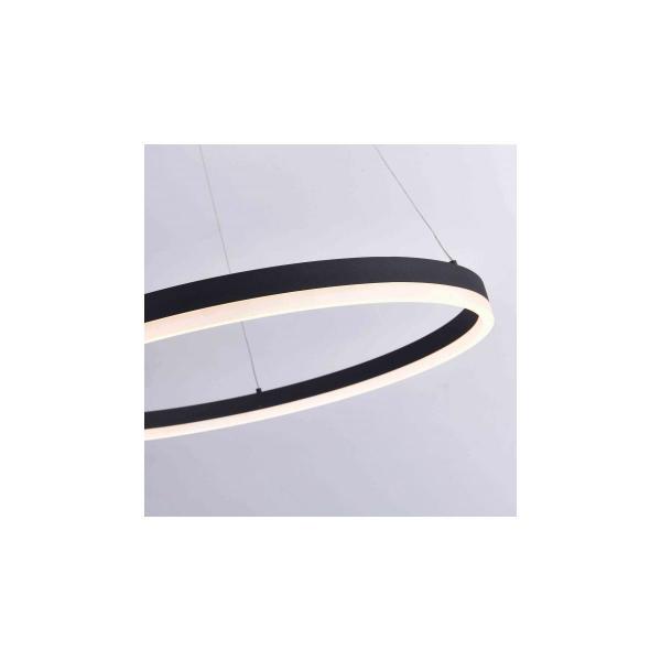 Paul Neuhaus LED Pendelleuchte, rund, anthrazit, Ø 80cm, dimmbar, modern, warmweiß, 52W, 6600lm (2383-13)