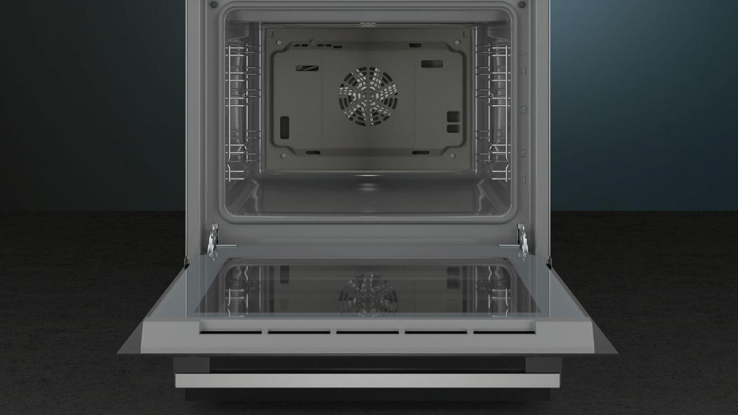 Siemens HK9S5A240 iQ500 EEK: A Elektro-Standherd, Glaskeramik, 60 cm breit, Schnellaufheizung, cookControl10, 3D-Heißluft, Edelstahl