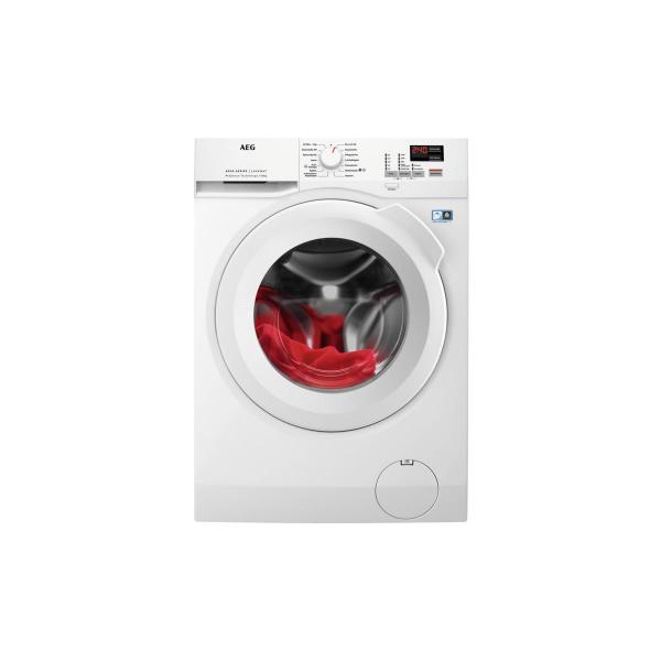 ARDEBO.de AEG L6FBF40408 10kg Frontalder Waschmaschine, 60 cm breit, 1400 U/Min, Mengenautomatik, ProTex Schontrommel, LED-Display, Kindersicherung, weiß