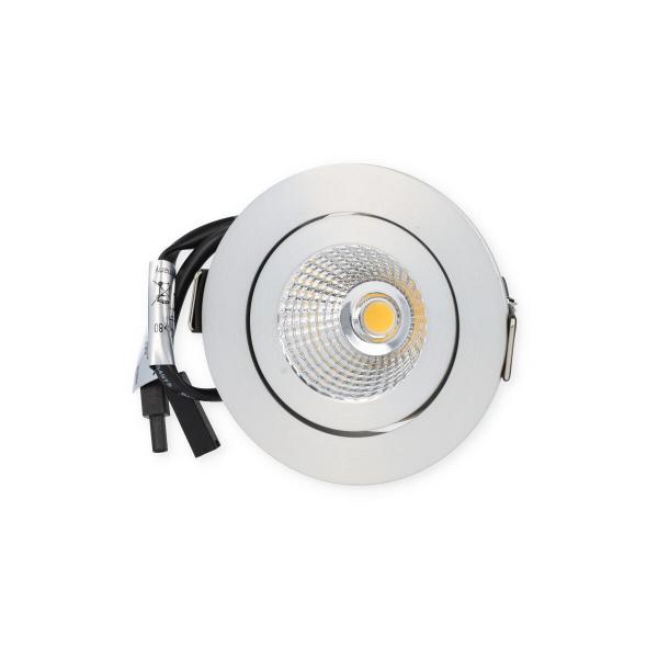 Brumberg LED-Einbaustrahlerset IP65 Phasenabschnitt dimmbar, 6W, 650lm, 3000K, aluminium (39353253)