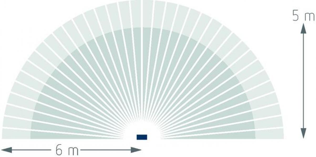Theben theLeda D B plus S AL LED-Leuchte Poller-Leuchte (lang) Bodenmontage 8,5 Watt, aluminium, Spot, 3000 K, warmweiß, Bewegungsmelder, Steckdose 1020907