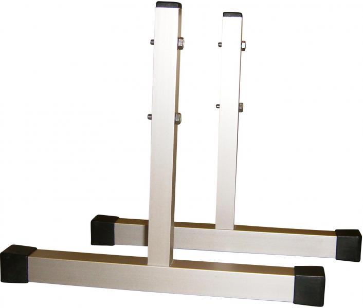 ARDEBO.de infraNOMIC Set zwei Standfüße, Alu, T-Förmig (Z-BS-AL-T)