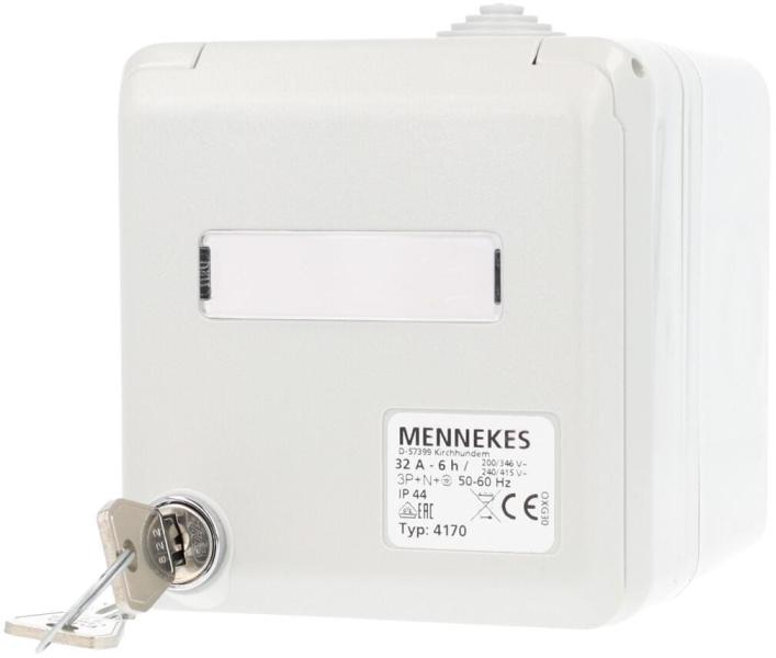 MENNEKES (4170) Cepex-Wandsteckdose, grau