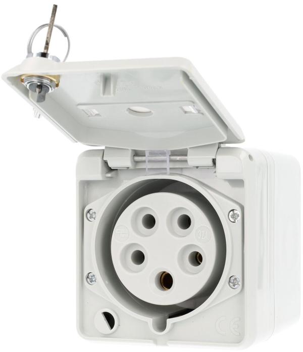 MENNEKES (4170) Cepex-Wandsteckdose, grau