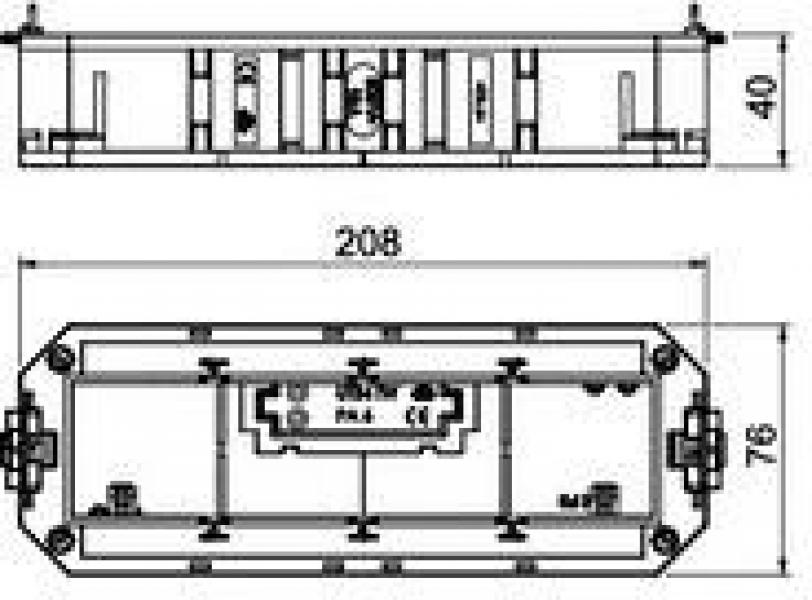 Bettermann UT4 45 4 Universalträger (7408727), 208 mm