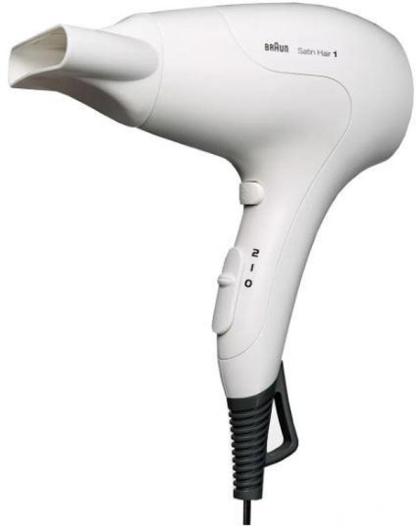 Braun HD 180 Haartrockner, 1800 W, Infrarot-Heizsystem, Styling Düse, weiß