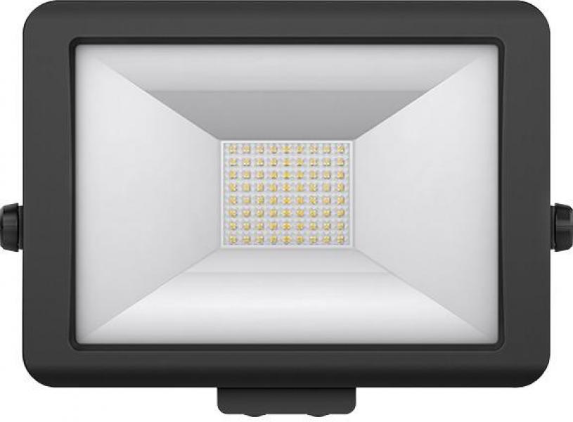 ARDEBO.de Theben theLeda B50L BK LED-Strahler 50 Watt, Wandmontage außen, schwarz, Bewegungsmelder optional, 5000 K (neutralweiß) 1020688