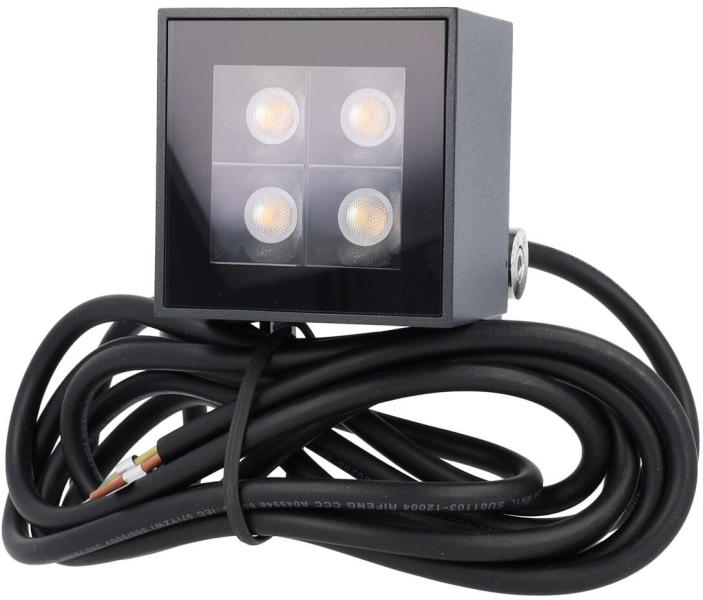 Brumberg BLOKK LED-Anbaustrahler, IP65 strukturgraphit, 635.0 lm, 3000K (60111103)