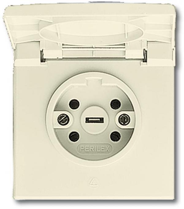 ARDEBO.de Busch-Jaeger 2064 UG-101 Busch-Perilex® Steckdose mit Klappdeckel, weiß