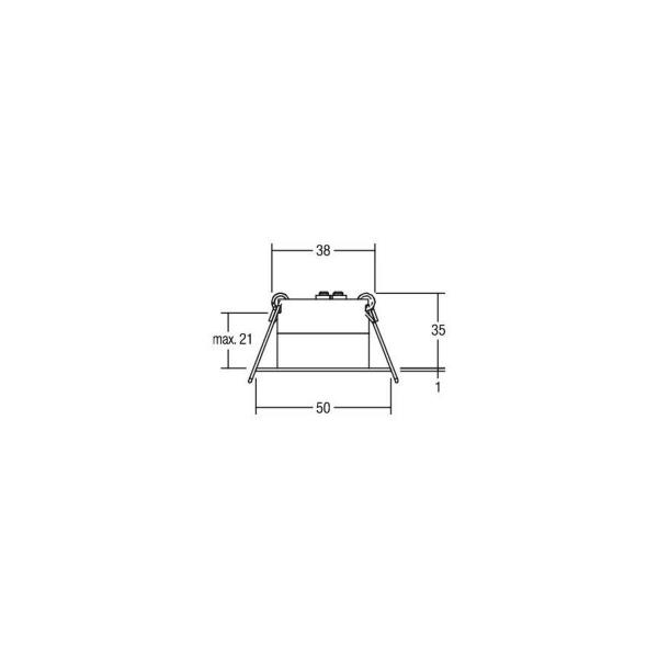 Brumberg LED-Lichtpunkt IP44, 3,3W, 160lm, 3000K, chrom (12079023)