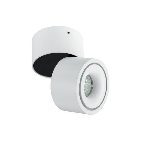 ARDEBO.de Brumberg CIRCLE LED-Anbaustrahler mit umlaufender Lichtfuge schaltbar, 6,2W, 410lm, 3000K, weiß (12062173)