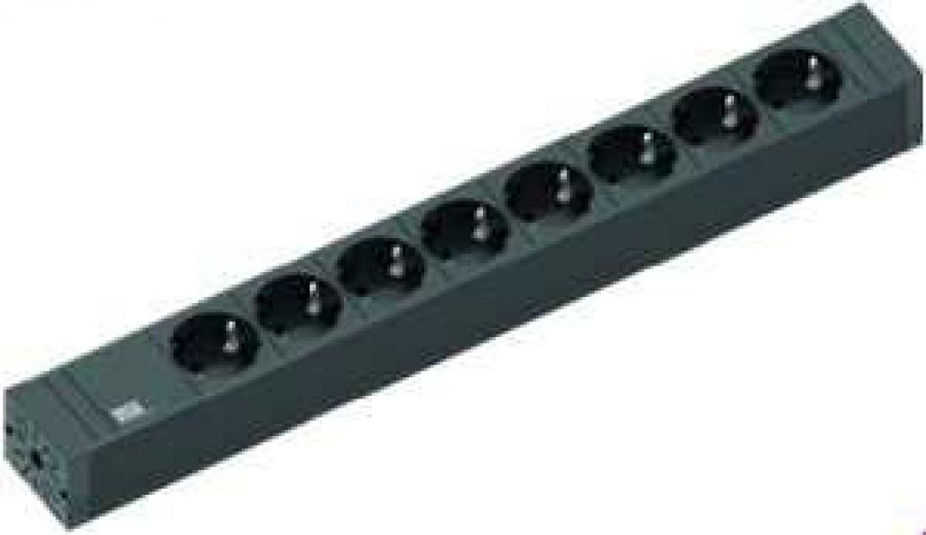 ARDEBO.de Bachmann 420.0019 Steckdosenleiste 8fach ConnectLine, schwarz