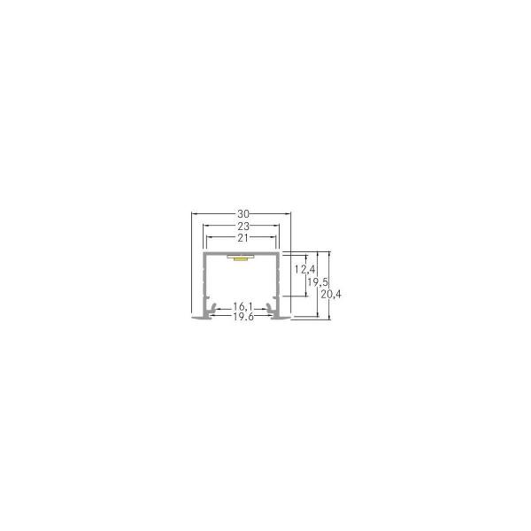 Brumberg Einbauprofil, alu eloxiert (53654260)