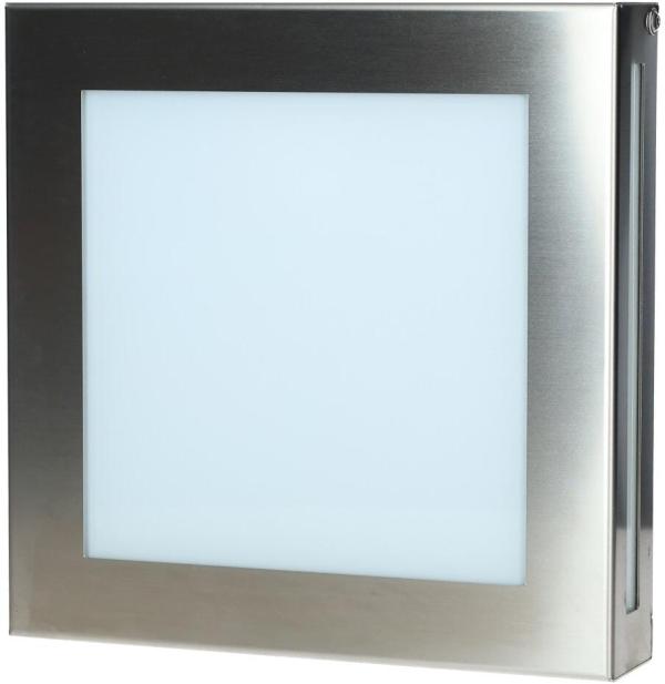 CMD Wandleuchte mit Bewegungsmelder 116/LED/BM, 12W, 1200lm, 3000K, edelstahl (116/LED/BM)