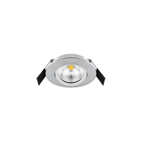 ARDEBO.de EVN LED Deckeneinbauleuchte Rund - schwenkbar IP44 - 200-240V, 6W, 683lm, 3000K, chrom (ESW44N61502)