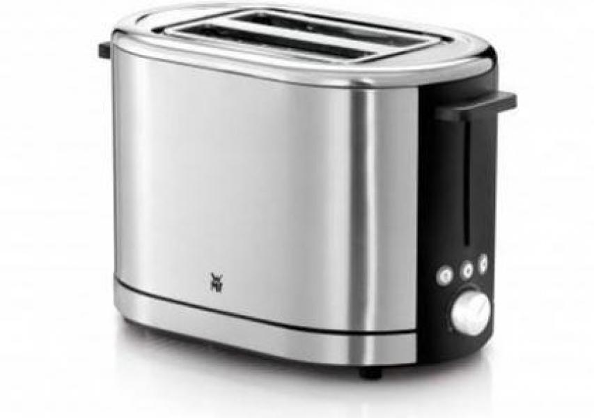 ARDEBO.de WMF Lono Toaster, 900W, 2-Scheiben, Brötchenaufsatz, schwarz/edelstahl