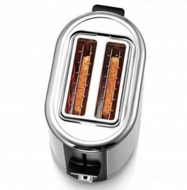 WMF Lono Toaster, 900W, 2-Scheiben, Brötchenaufsatz, schwarz/edelstahl
