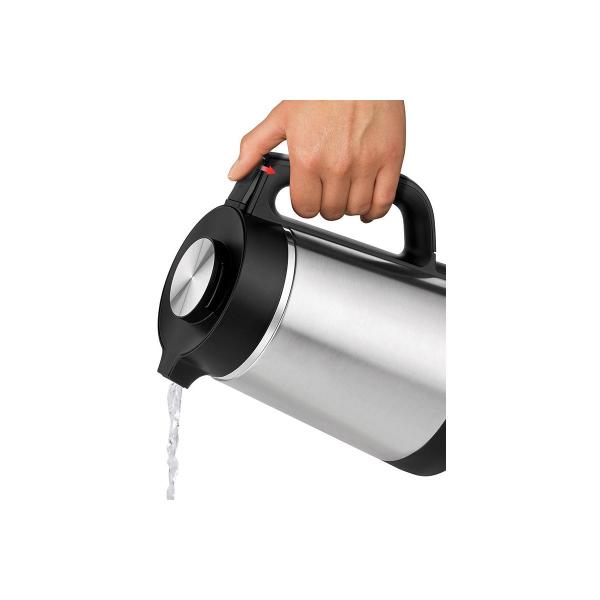 Unold 18715 Thermo Blitzkocher, 1850W, 1,5l, Trockengehschutz, Abschaltautomatik, Edelstahl/schwarz
