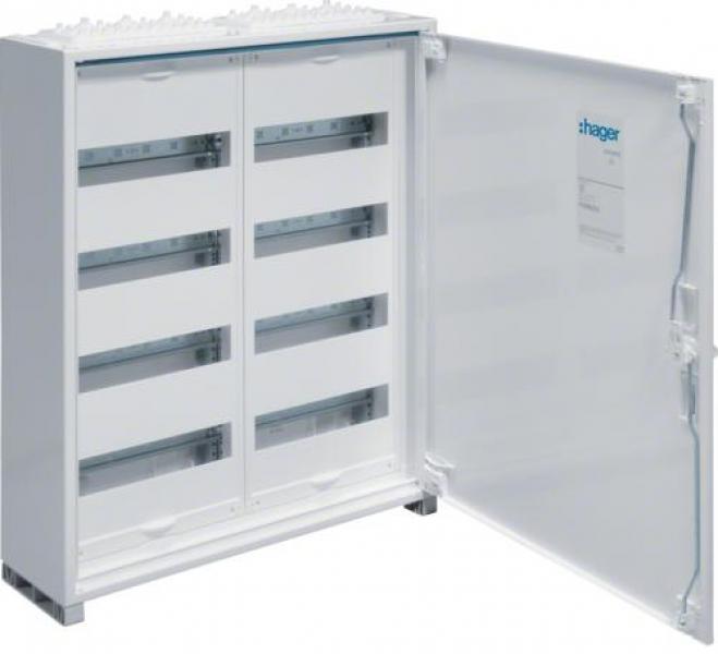 ARDEBO.de Hager FWB42S Feldverteiler, Aufputz, IP44, SKII, HxBxT 650x550x161 mm, 96 PLE, universN