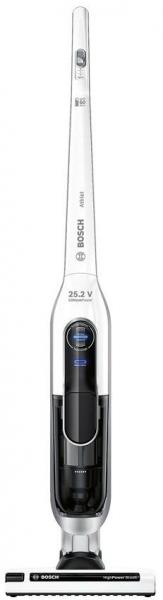 ARDEBO.de Bosch BCH6L2560 Athlet Akku- Staubsauger, Beutellos-Technologie, bis zu 60 min Laufzeit, LED Anzeige, weiß