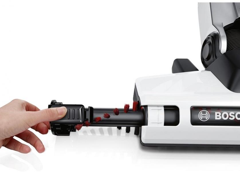 Bosch BCH6L2560 Athlet Akku- Staubsauger, Beutellos-Technologie, bis zu 60 min Laufzeit, LED Anzeige, weiß