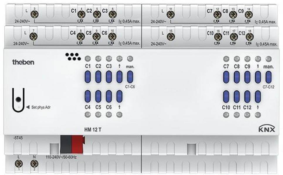 ARDEBO.de Theben HM 12 T KNX Heizungsaktor 12-fach, KNX TP 4940245