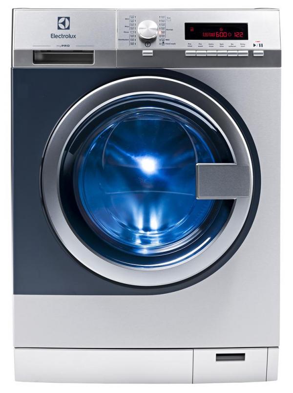 ARDEBO.de Electrolux MyPRO WE170V 8 kg Gewerbe Waschmaschine, 1400 U/min, Ablaufventil, edelstahl