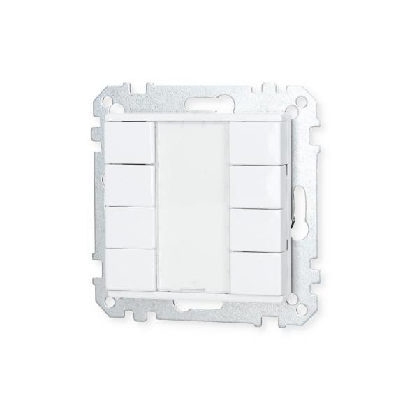 Merten Taster, System M, 4fach plus, aktivweiß glänzend (617425)