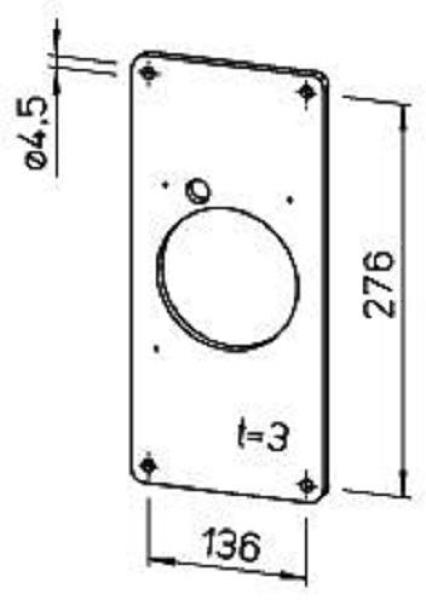 Helios MBR 90/160/300 Montageblende (0281)