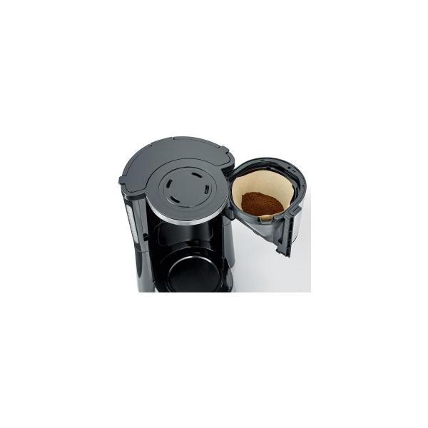 Severin KA 4825 TypeSwitch Kaffeemaschine, 1000W, 10 Tassen, Warmhalteplatte, Edelstahl gebürstet/schwarz