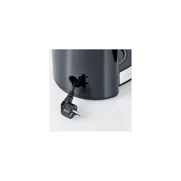 Severin KA 4825 TypeSwitch Kaffeemaschine, 1000W, 10 Tassen, Warmhalteplatte, Edelstahl gebürstet/schwarz