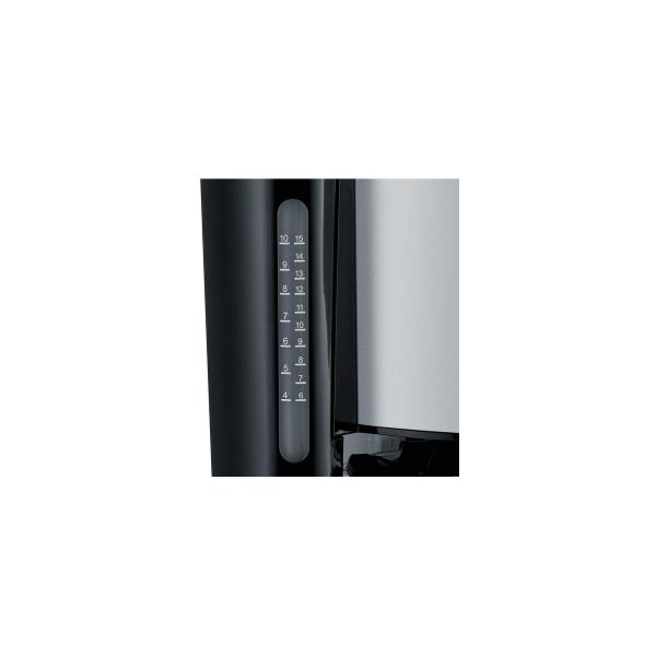 Severin KA 4825 TypeSwitch Kaffeemaschine, 1000W, 10 Tassen, Warmhalteplatte, Edelstahl gebürstet/schwarz