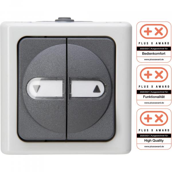 ARDEBO.de Kopp Jalousietaster, Blue Electric, Grau (560956012)