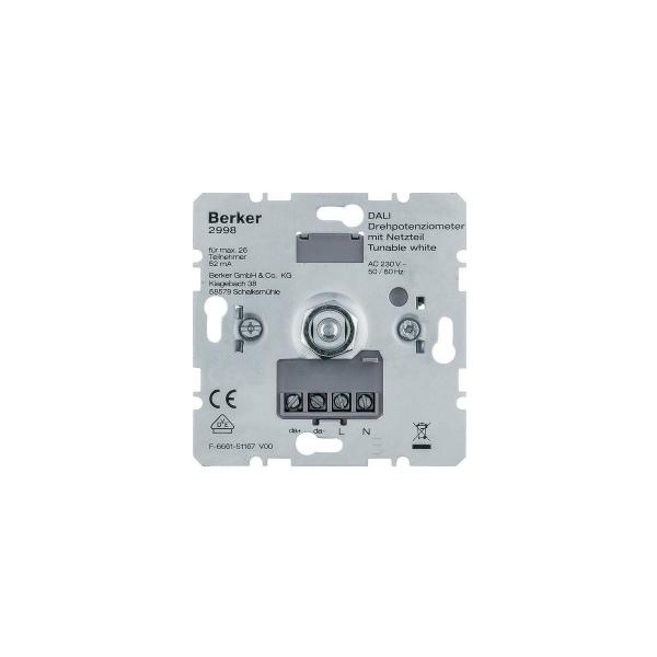 ARDEBO.de Berker 2998 DALI Drehpotenziometer Softrastung
