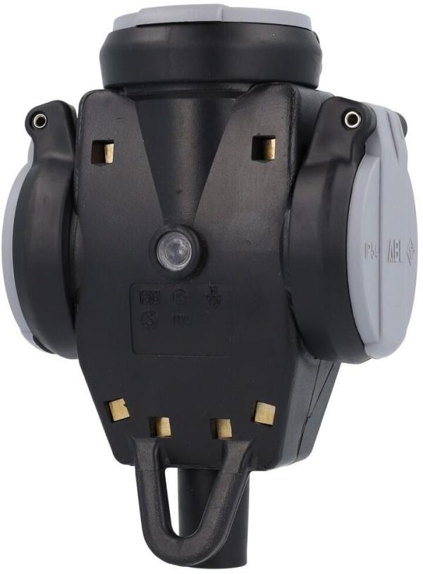ABL 1173563 SCHUKOProfessional Hänge- kupplung 3f Vollgummi IP54 grau/schwarz