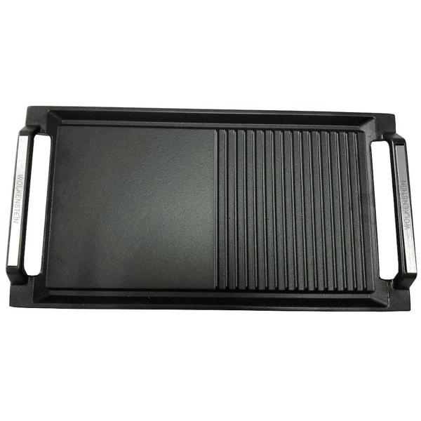 ARDEBO.de Wolkenstein GP 1W Grillpfanne, 3-lagiger Guss, mit Teflon Beschichtung
