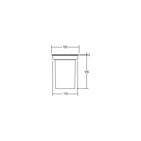 Brumberg Bodeneinbauleuchte GU10 (für LED) IP65, 5W, edelstahl (3105)