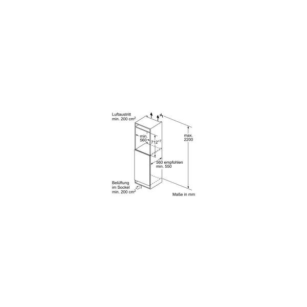 Siemens GI11VAFE0 iQ500 Einbau Gefrierschrank, Nischenhöhe: 72cm, 72l, Festtürtechnik, lowFrost, freshSense