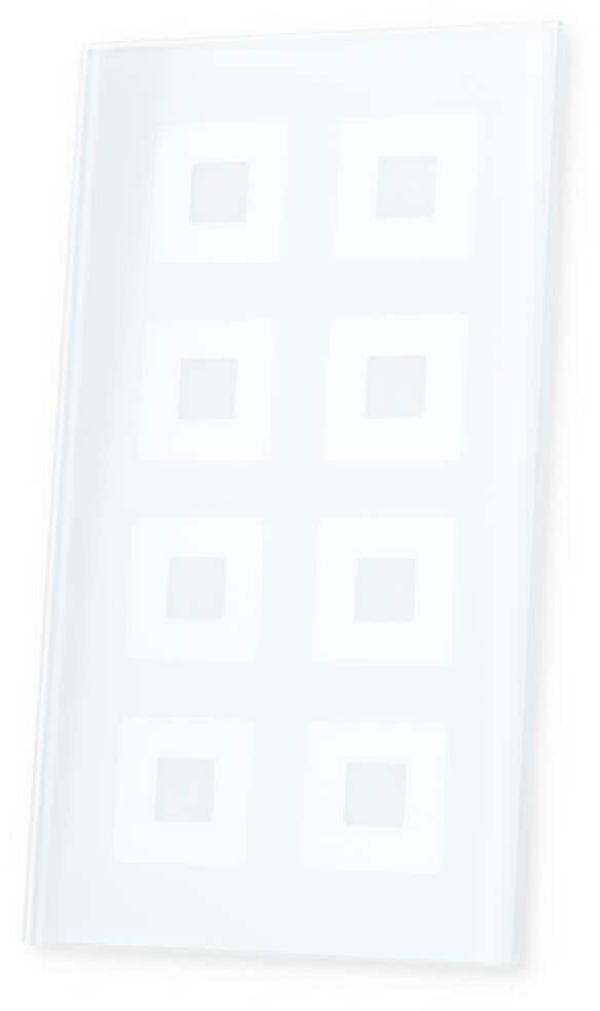 MDT BE-GT08W.01 Glastaster Plus 8-fach, umlaufendes Orientierungslicht, weiß