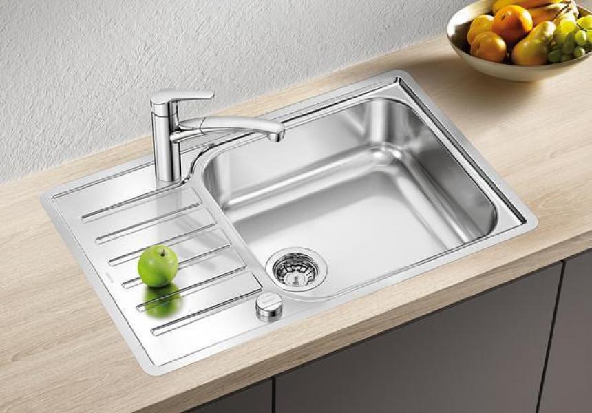 Blanco Lantos XL 6 S-IF Compact Edelstahlspüle mit Ablauffernbedienung, Edelstahl Bürstfinish (523140)