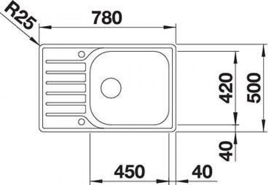 Blanco Lantos XL 6 S-IF Compact Edelstahlspüle mit Ablauffernbedienung, Edelstahl Bürstfinish (523140)