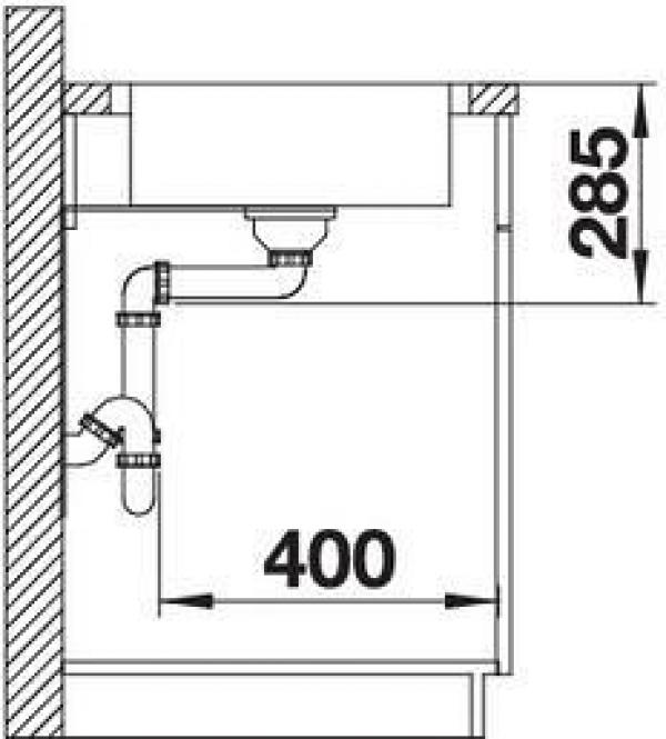 Blanco Lantos XL 6 S-IF Compact Edelstahlspüle mit Ablauffernbedienung, Edelstahl Bürstfinish (523140)