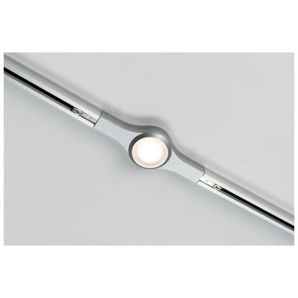 Paulmann URail LED-Linienverbinder, 5,8W, 2700K, chrom matt (954.77)
