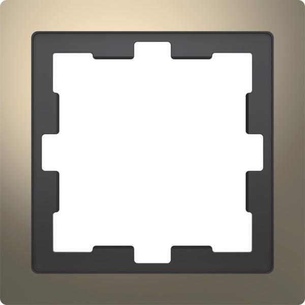 ARDEBO.de Merten D-Life Metall Rahmen, 1fach, nickelmetallic (MEG4010-6550)